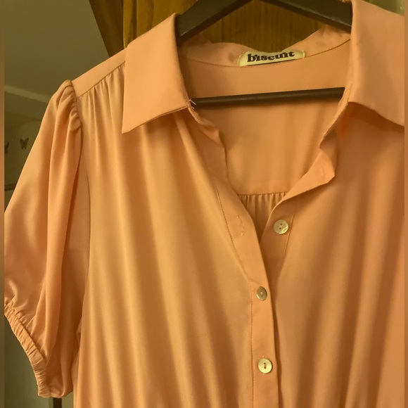 Pink Collared Midi Dress - Picture 2 of 4